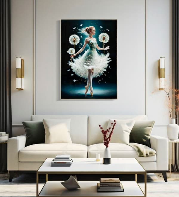 FURNLUX VÄGGKONST DANSARE BLÅ 72CM