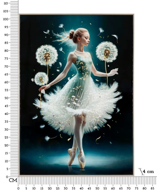 FURNLUX VÄGGKONST DANSARE BLÅ 72CM