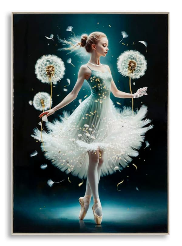 FURNLUX VÄGGKONST DANSARE BLÅ 72CM