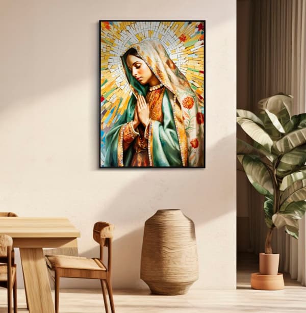 FURNLUX VÄGGKONST MADONNA GUL 72CM