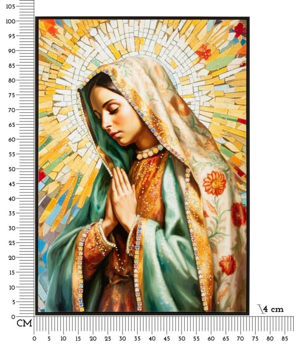 FURNLUX VÄGGKONST MADONNA GUL 72CM
