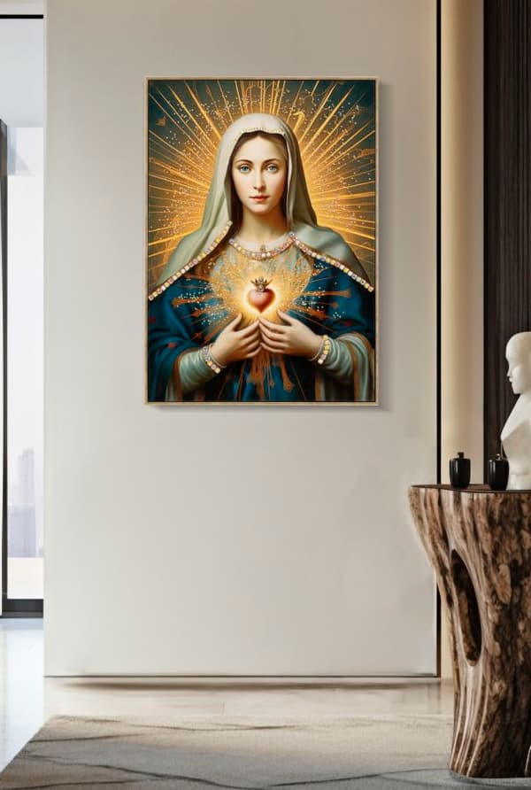 FURNLUX VÄGGKONST MADONNA GULD 72CM