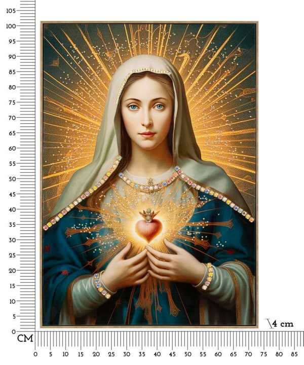 FURNLUX VÄGGKONST MADONNA GULD 72CM