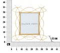 Miniatyrbillede 6 af 6: FURNLUX RAMME GLAMMET GULD 36CM