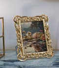 Miniatyrbild 5 av 6: FURNLUX RAM FLOSSY GULD 23CM