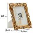 Miniatyrbillede 6 af 6: FURNLUX RAMME BAROK GULD 22CM