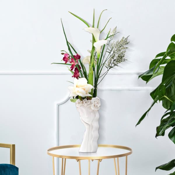 FURNLUX VASE KVINDE HVID 15CM
