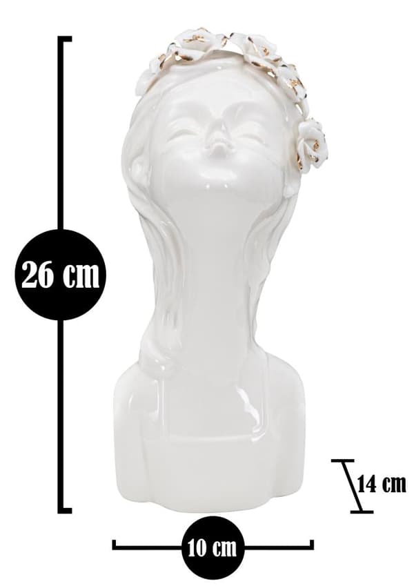 FURNLUX VAS DAM VIT 10CM