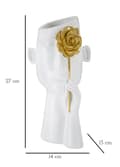 Miniatyrbild 6 av 6: FURNLUX VAS FIORE VIT 14CM