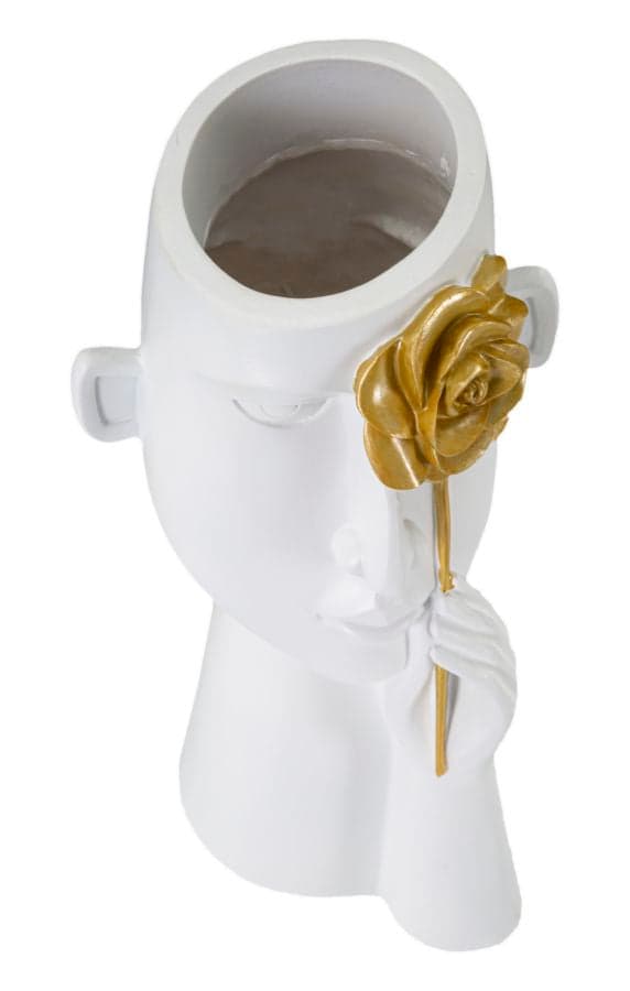 FURNLUX VAS FIORE VIT 14CM