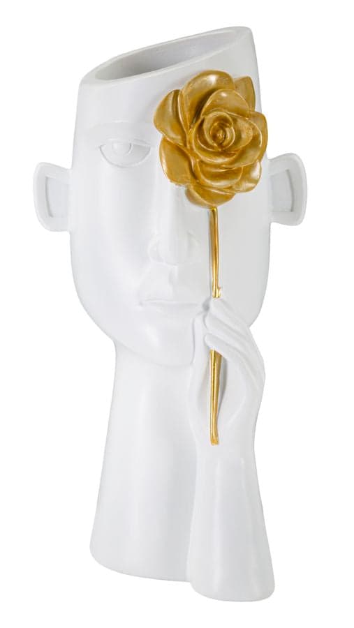 FURNLUX VAS FIORE VIT 14CM