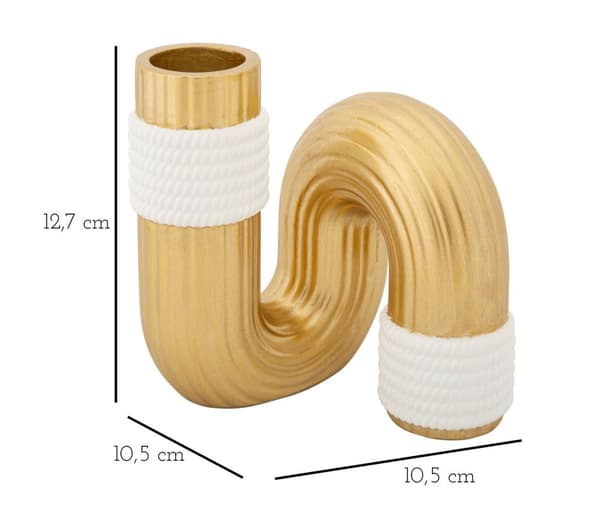 FURNLUX VAS BANN GULD 11CM