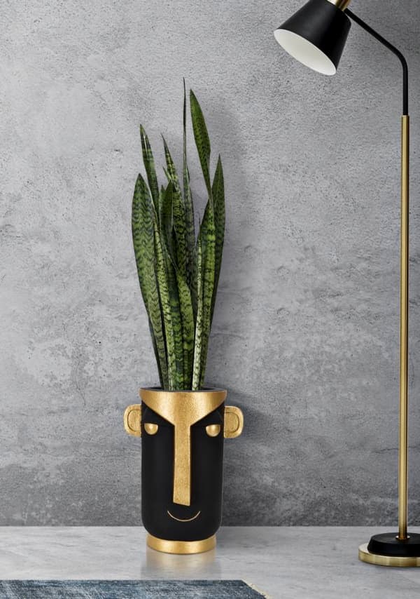 FURNLUX VAS TRIBY SVART 30CM