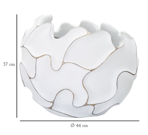 FURNLUX VAS LINJE BEIGE 44CM