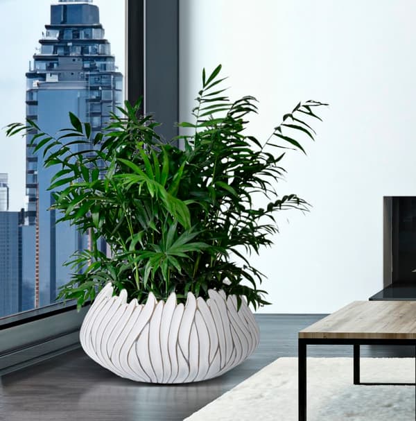 FURNLUX VASE HONDURAS BEIGE 40CM