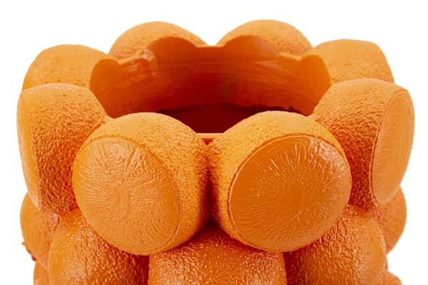FURNLUX VAS ORANGEGRÅ ORANGE 19CM
