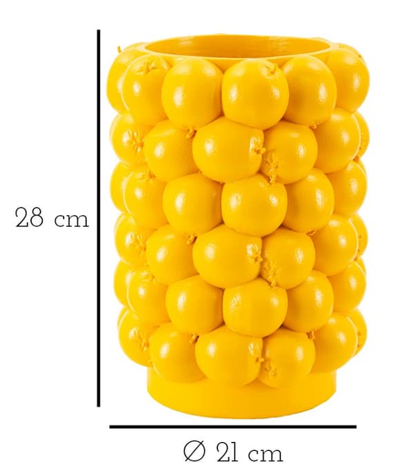 FURNLUX VAS CITRONER GUL 21CM