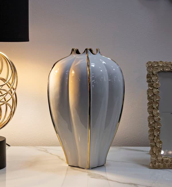 FURNLUX VAS KRUKMAKARE VIT 21CM
