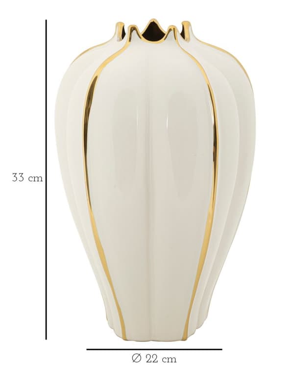 FURNLUX VAS KRUKMAKARE VIT 21CM