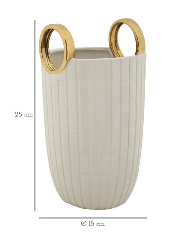 FURNLUX VAS SHOPPING VIT 18CM