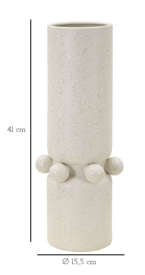 FURNLUX VAS BUBBLOR BEIGE 16CM