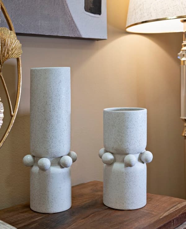 FURNLUX VAS BUBBLOR BEIGE 16CM