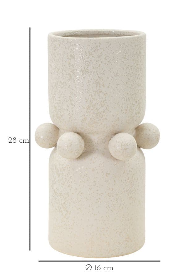 FURNLUX VAS BUBBLOR BEIGE 16CM