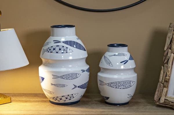 FURNLUX VAS FISK VIT 15CM