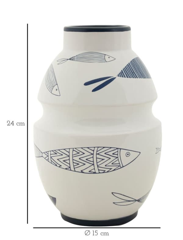 FURNLUX VAS FISK VIT 15CM