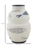 Miniatyrbild 6 av 6: FURNLUX VAS FISK VIT 15CM