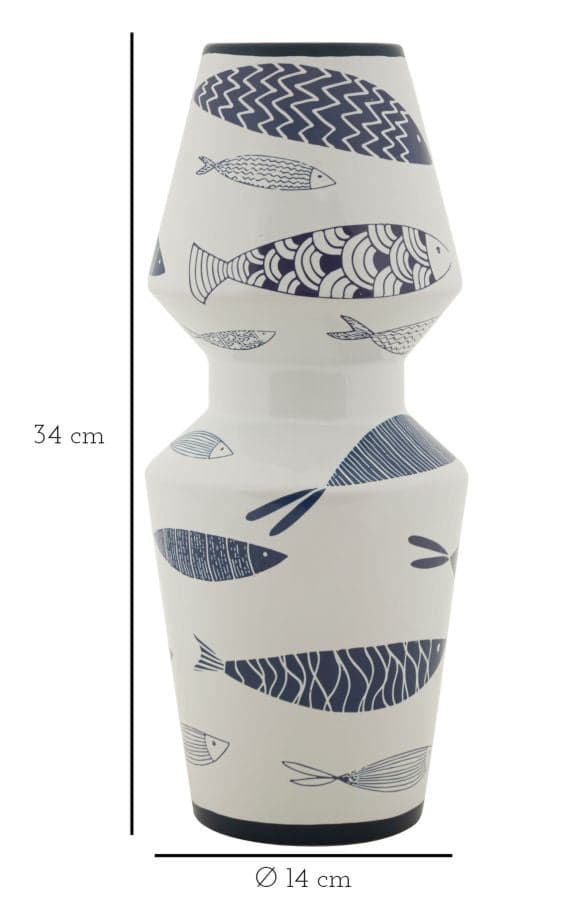 FURNLUX VAS FISK VIT 14CM