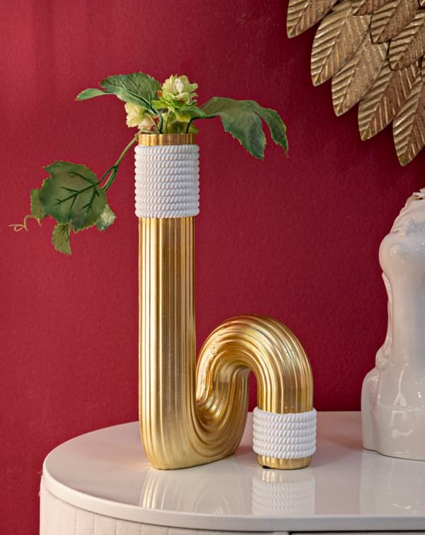 FURNLUX VAS BANN GULD 16CM