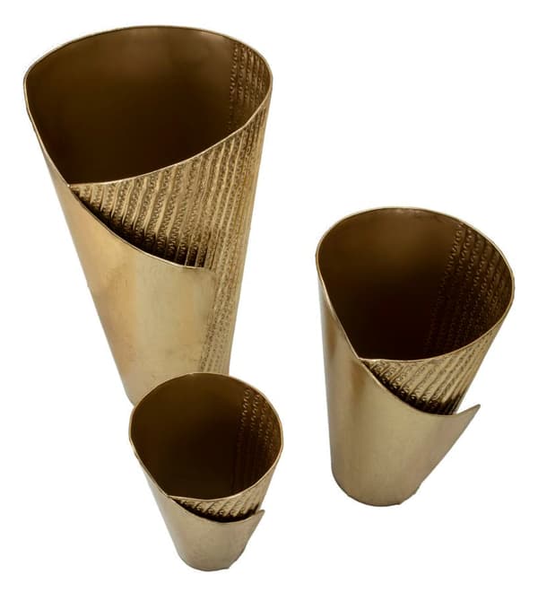 FURNLUX VAS FLOSSY GULD 39CM (3 ST)