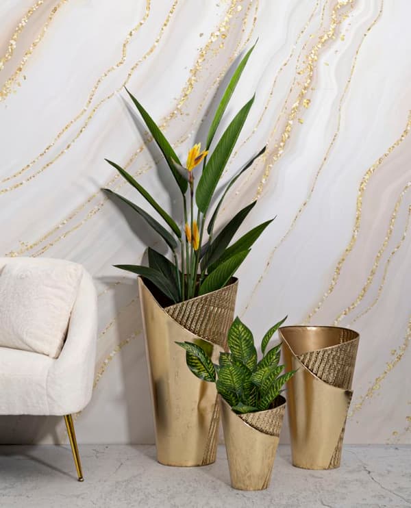 FURNLUX VAS FLOSSY GULD 39CM (3 ST)