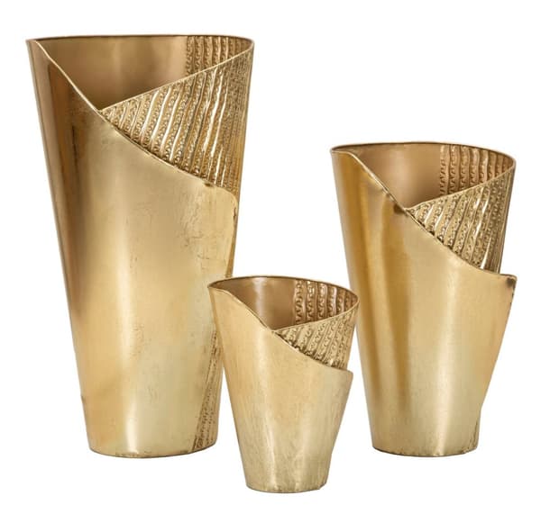 FURNLUX VAS FLOSSY GULD 39CM (3 ST)