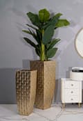 Miniatyrbild 6 av 7: FURNLUX VAS GLISS GULD 40CM (2 ST)