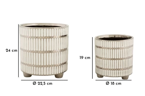FURNLUX VAS RAY VIT 23CM (2 ST)