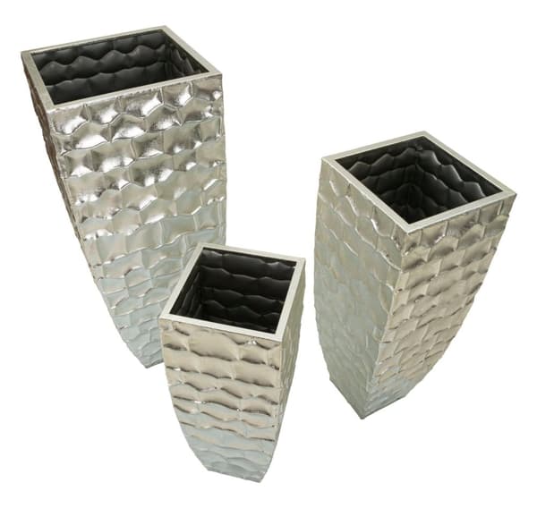 FURNLUX VAS ARGY SILVER 39CM (3 ST)
