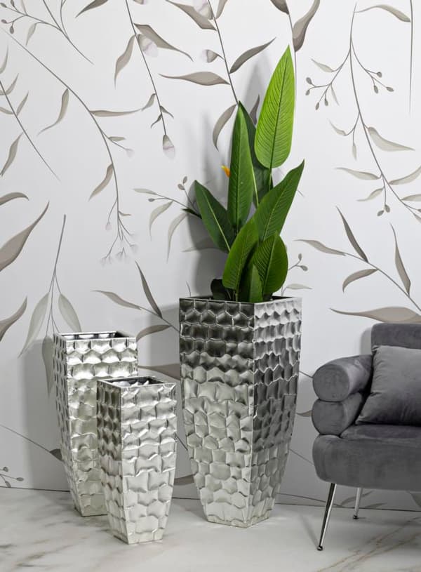 FURNLUX VAS ARGY SILVER 39CM (3 ST)