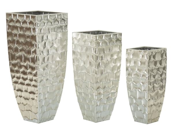 FURNLUX VAS ARGY SILVER 39CM (3 ST)