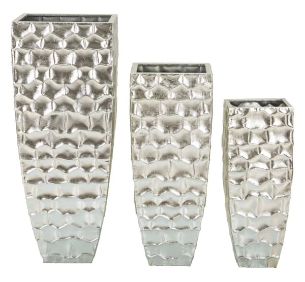 FURNLUX VAS ARGY SILVER 39CM (3 ST)