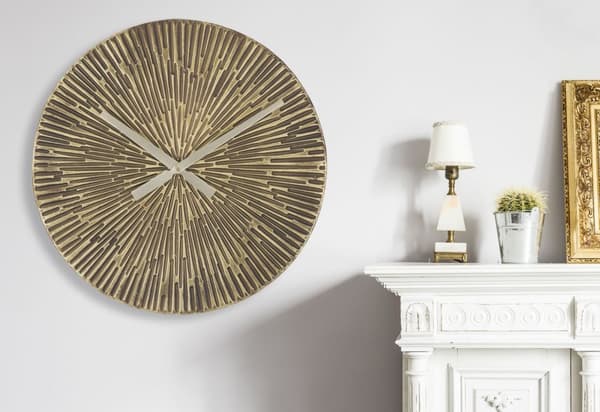 FURNLUX KLOCKA OPIS GULD 50CM