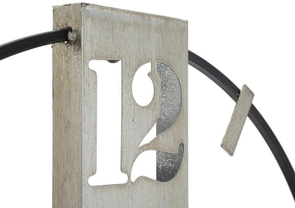 FURNLUX KLOCKA SILVY SVART 61CM