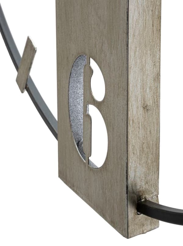 FURNLUX KLOCKA SILVY SVART 61CM