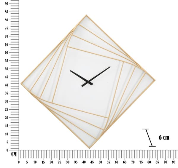 FURNLUX KLOCKA GULDFÄRGAD GULD 85CM