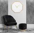 Miniatyrbild 5 av 6: FURNLUX KLOCKA GULD GULD 56CM