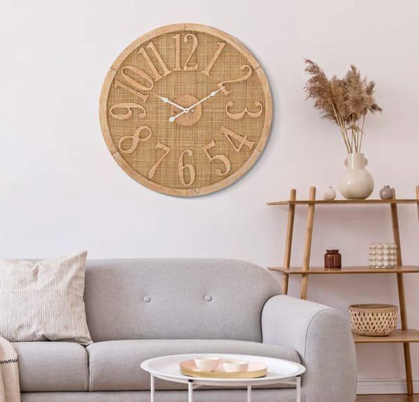 FURNLUX KLOCKA BOHO BEIGE 60CM
