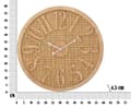 Miniatyrbild 6 av 6: FURNLUX KLOCKA BOHO BEIGE 60CM