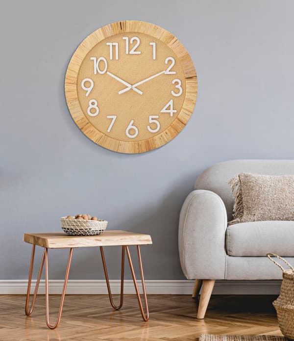 FURNLUX KLOCKA BOHO BEIGE 60CM
