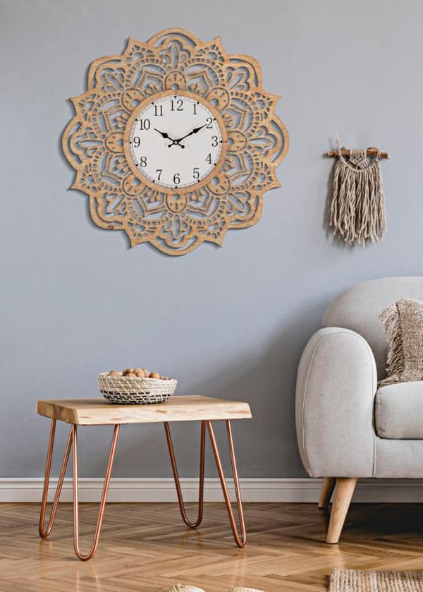 FURNLUX KLOCKA CARVY BEIGE 60CM